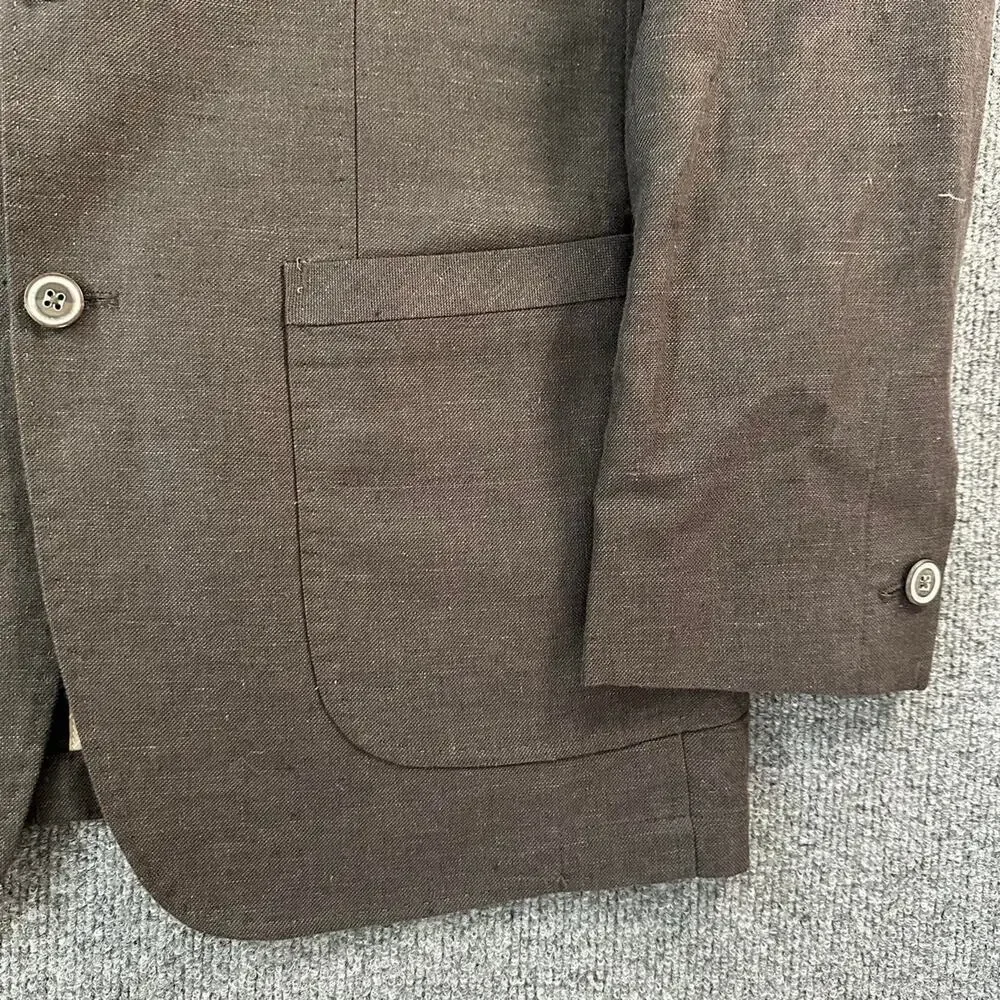 Joseph Abboud Men’s Linen Blend Sports Coat Peak Lapel Deconstructed Blazer